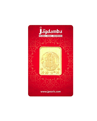 Sri Jagdamba Pearls 4 Grams 24Kt (999) Radha Krishna Gold Coin-2