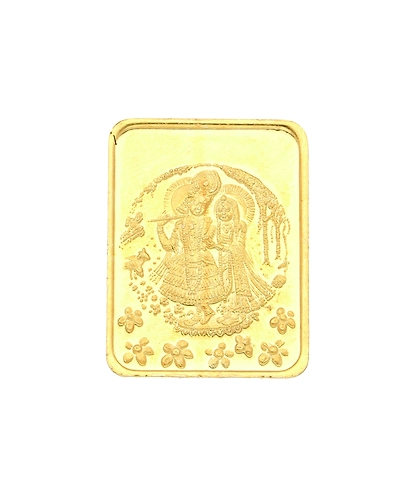 Sri Jagdamba Pearls 20 Grams 24Kt (999) Radha Krishna Gold Coin-JPSEP-18-383-20
