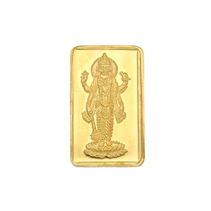 Sri Jagdamba Pearls 1 Gram 24Kt (999) Lord Vishnu Gold Coin