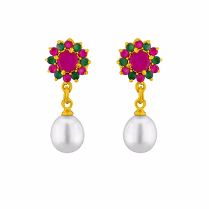 Sri Jagdamba Pearls Delightful Pearl Earrings