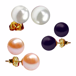Sri Jagdamba Pearls Multi Pearl Studs
