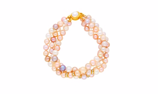 Fancy 3 Line Pearl Bracelet