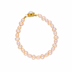 Single Line Pearl Bracelet: