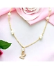 Z Alphabetic Pearl Pendant Set