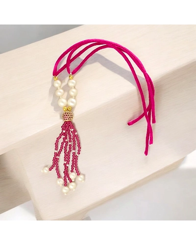 Resplendent Designer Lumba Pearl Rakhi-JPJUL-24-027