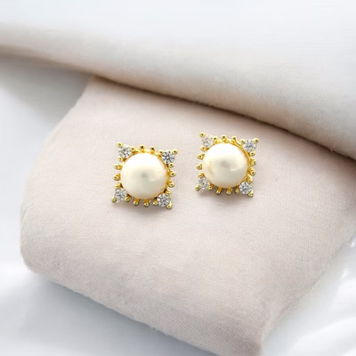 jaanvi pearl earrings
