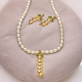 heavenly pearl necklace set
