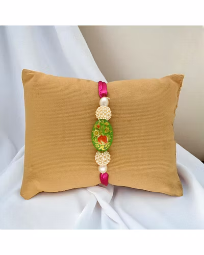 Divine Shield Combo Of 2 Rakhi For Brothers-White-3