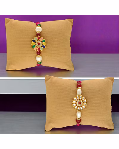 Knit of Care Combo Of 2 Rakhi For Brothers-JPRCB-25-02