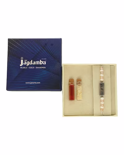 Jai Shri Ram 925 Silver Rakhi For Brother-Multi Colour-4
