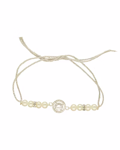 Regal Spark 925 Silver Rakhi For Brother-White-1
