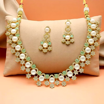 royal grandeur pearl necklace set