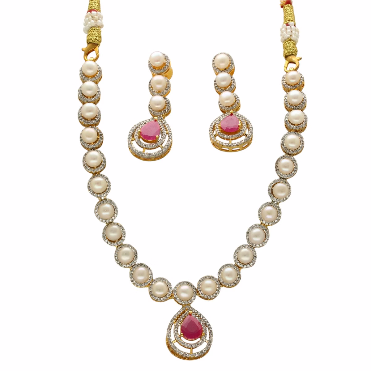 Imperial Drape Pearl Necklace Set image 4