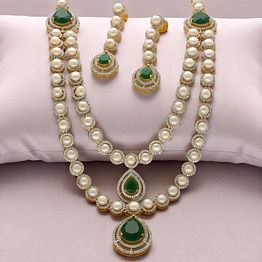 queenmare elegance pearl necklace set