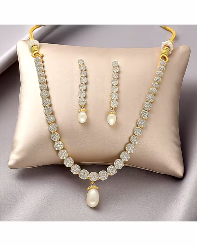 Eminence Gleam Pearl Necklace Set-JPJUN-25-011