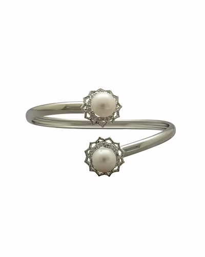 Eleganza Gleam Pearl Bracelet-White-2