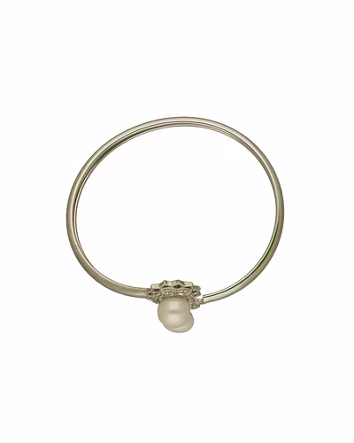 Eleganza Gleam Pearl Bracelet-White-3