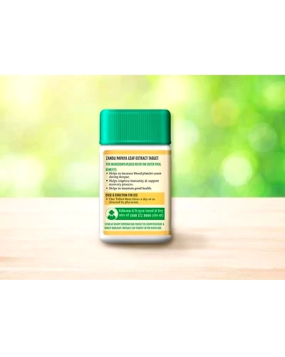 Zandu Papaya Leaf Extract (20 Tabs)-1