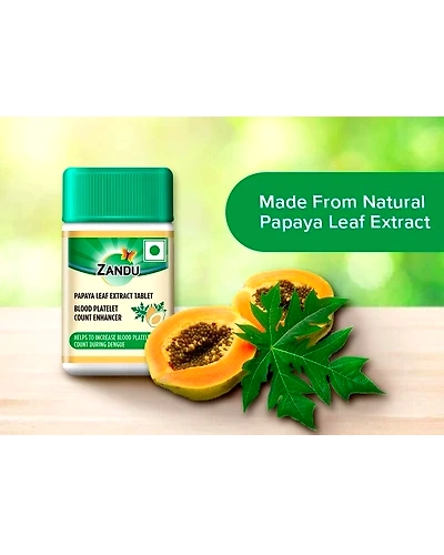 Zandu Papaya Leaf Extract (20 Tabs)-4