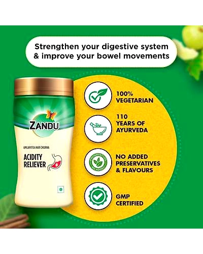Zandu Acidity Reliever (Amlapitta Har Churna) - (200g)-3