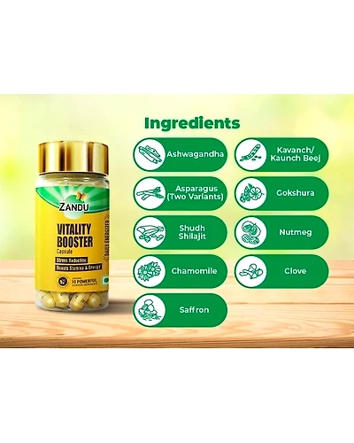 Zandu Vitality Booster Capsule (60 Caps)-1