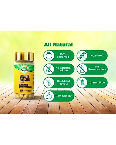 Zandu Vitality Booster Capsule (60 Caps)-2
