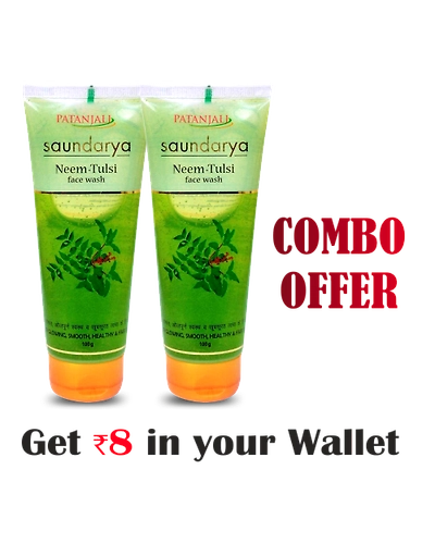 Combo- Saundarya Neem Face Wash 60ml (Pack of 2)- Rs 8 Off-P7