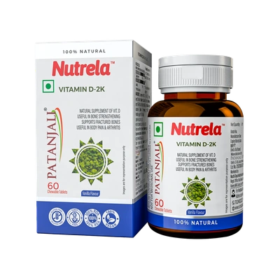 Patanjali Nutrela Vit D2k Natural Tab Vanilla