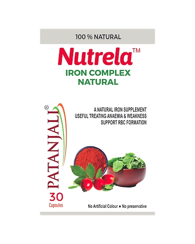 Patanjali Nutrela Iron Complex Natural-30 tablets-2