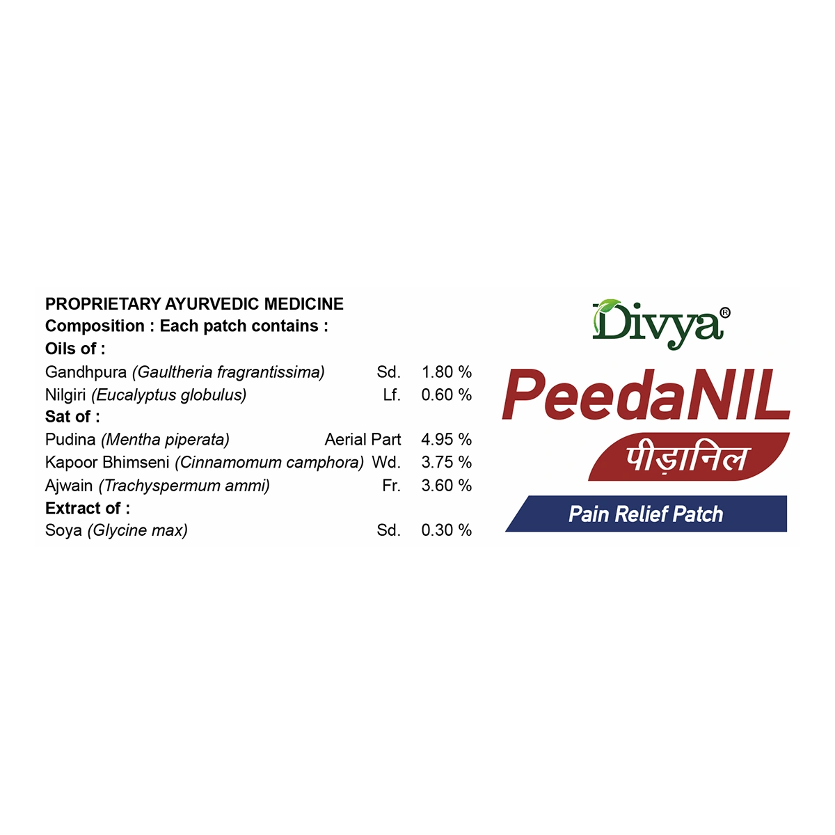 Peedanil Pain Relief Patch-21 g-1