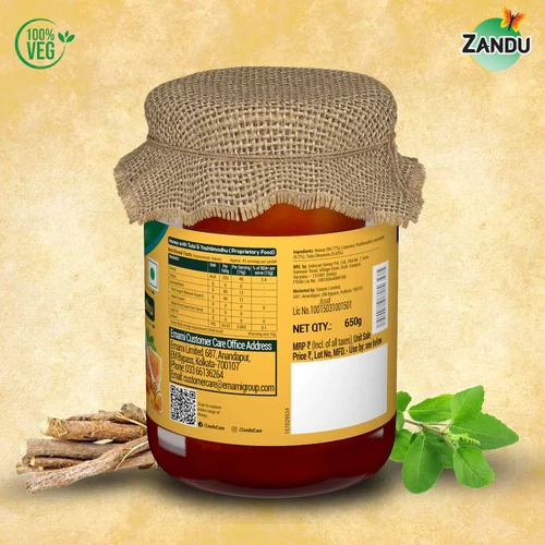 Pure Honey with Tulsi &amp; Yashtimadhu (650g)-650 G-5