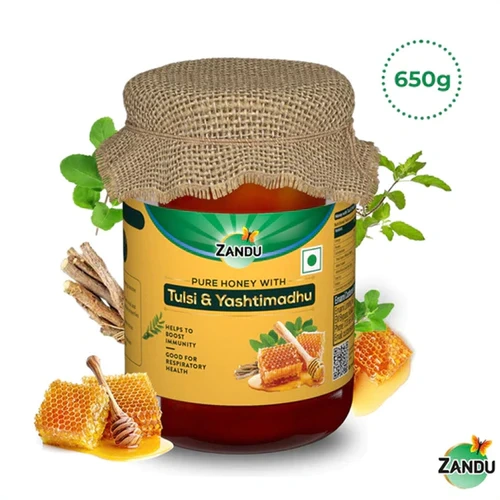 Pure Honey with Tulsi &amp; Yashtimadhu (650g)-Z17-1