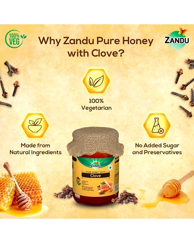 Pure Honey with Clove (650g)-650 g-4