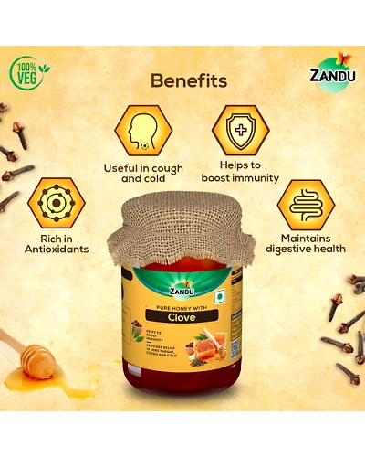 Pure Honey with Clove (650g)-650 g-2