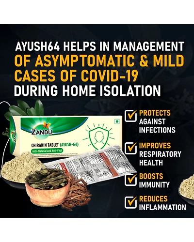 Chirakin (Ayush-64) (10 Tabs) (Pack of 6)-10 tablets-5