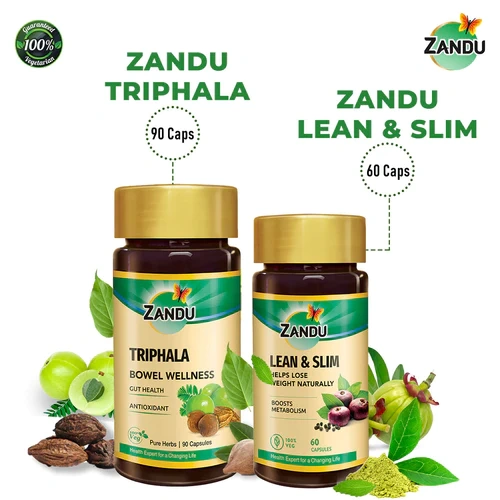 Triphala (90 Caps) &amp; Lean &amp; Slim (60 Caps)-Z53-1