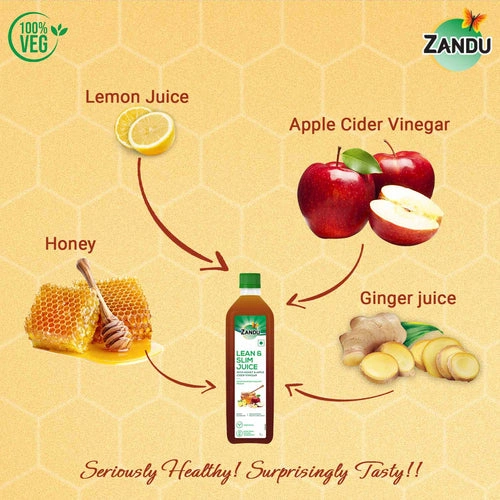 Lean &amp; Slim Juice with Honey &amp; Apple Cider Vinegar (1 Litre)-1 L-1