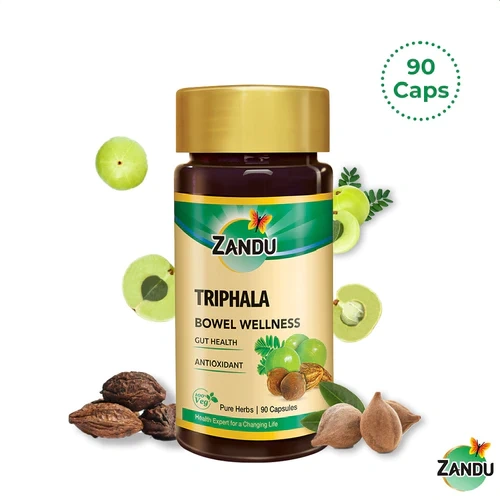 Zandu Triphala Capsules (90 Caps)-Z118-1