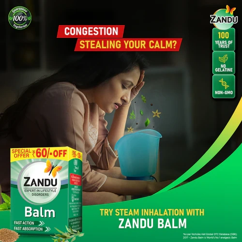 Zandu Balm - India’s No.1 Natural Pain Relief Balm (Pack of 3)-50 ml ( pack -3 )-2