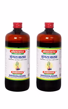 Baidyanath Ayurvedic Bhringrajasava - 450Ml For Hair Growth