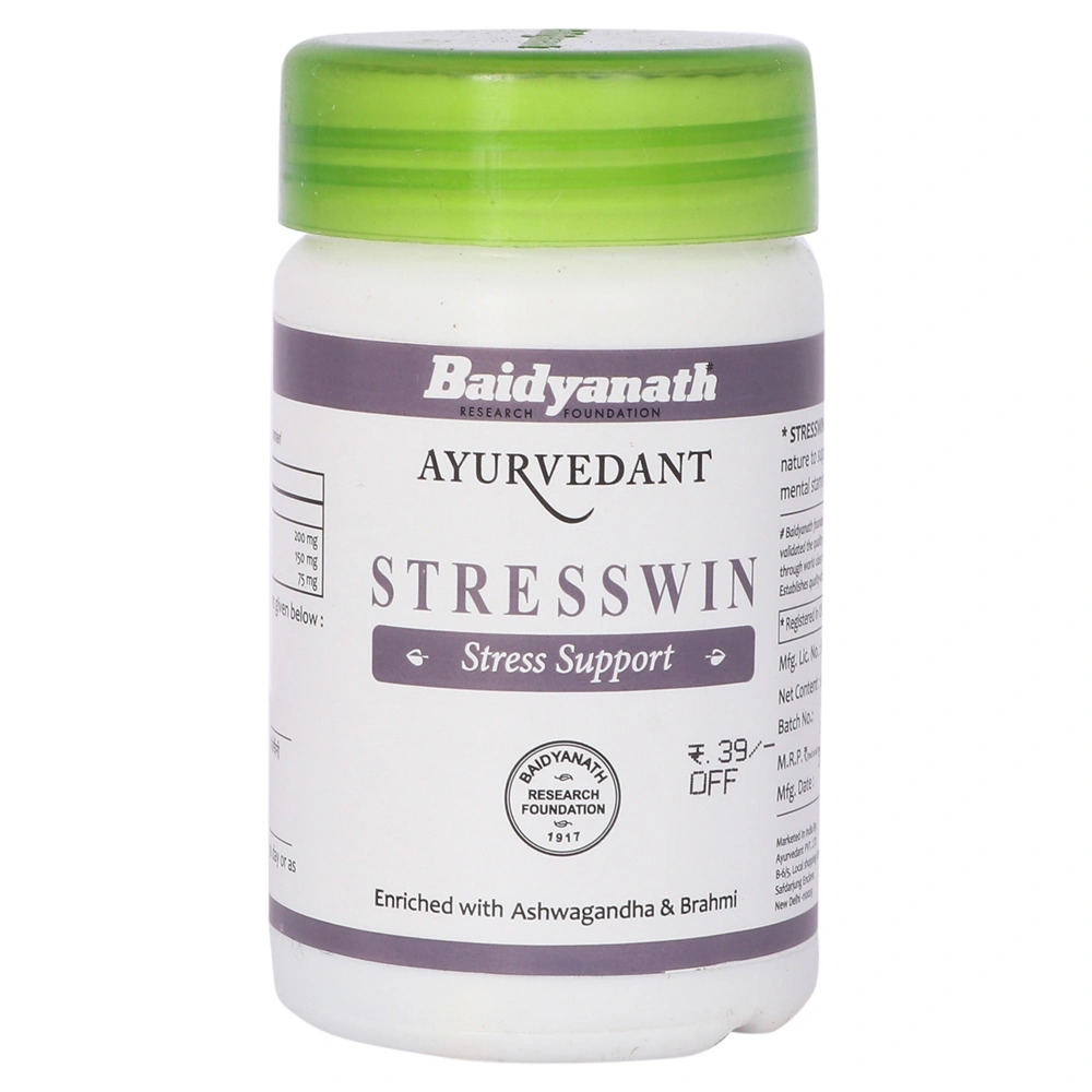 Baidyanath Ayurvedant Stresswin-60 CAP-1