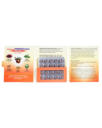Baidyanath Punarnawadi Mandoor Useful In Anaemia-40 TAB-2