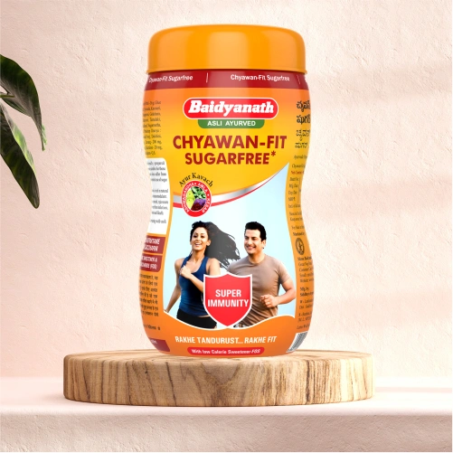 Baidyanath Chyawan-Fit Sugarfree With Hand Sanitizer Combo Pack (1kg And 500g)-1KGCP+500GM SANITIZER-1