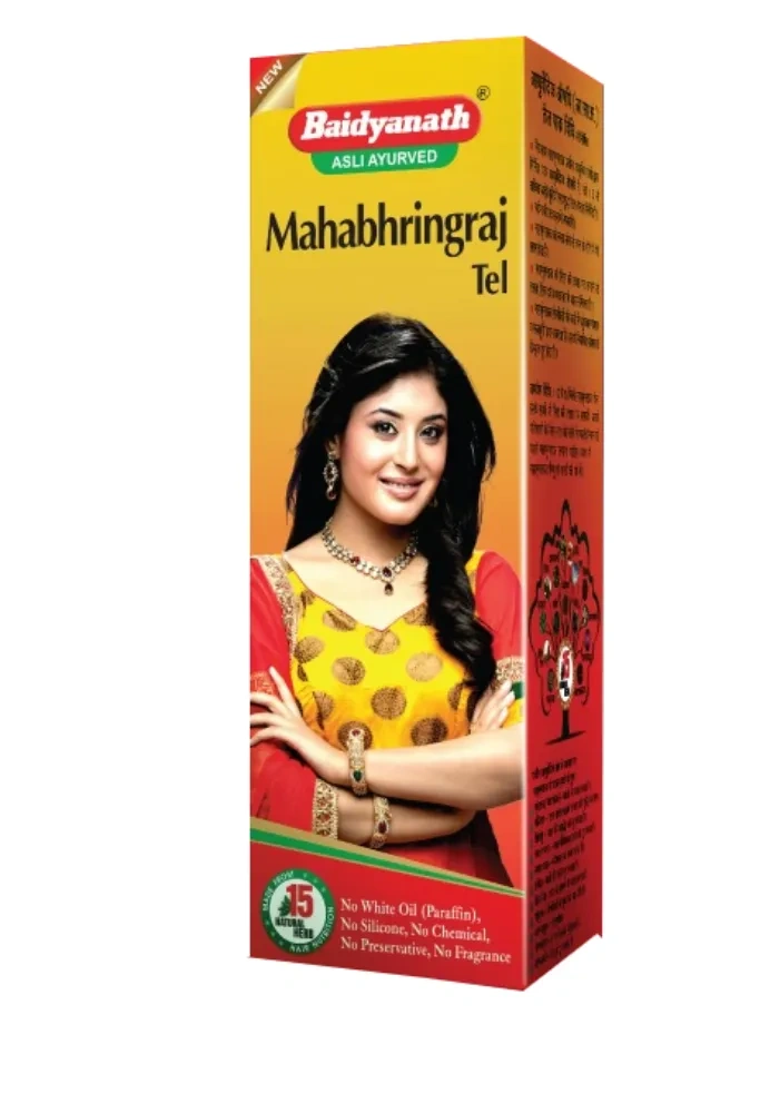 Baidyanath Mahabhringaraj Tel &amp; Amla Juice With Mahabhringraj Herbal Shampoo For Control Hair Fall-100ML +100ML &amp; 1LTR-2