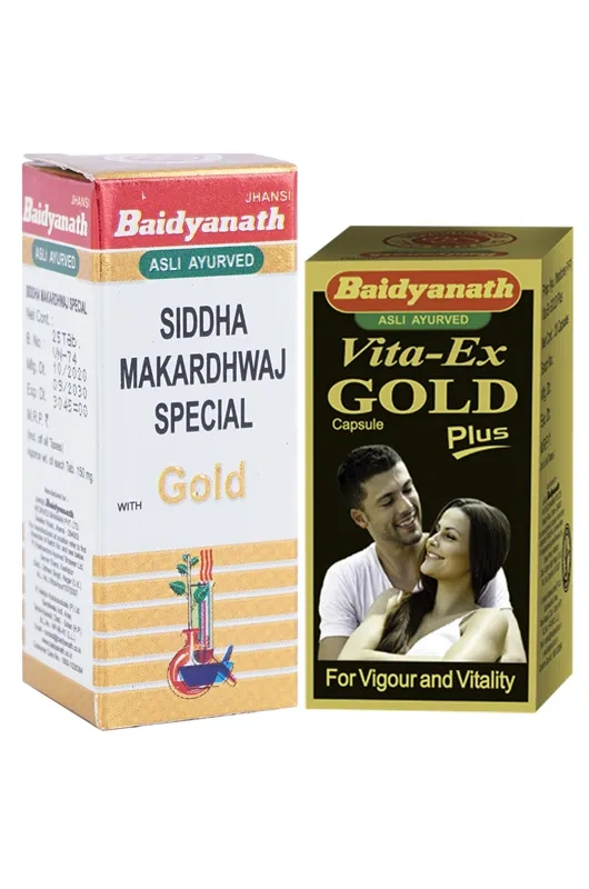 Baidyanath Siddha Makardhwaj Special With Vita X Gold Plus Improve Your Vitality-B391-1