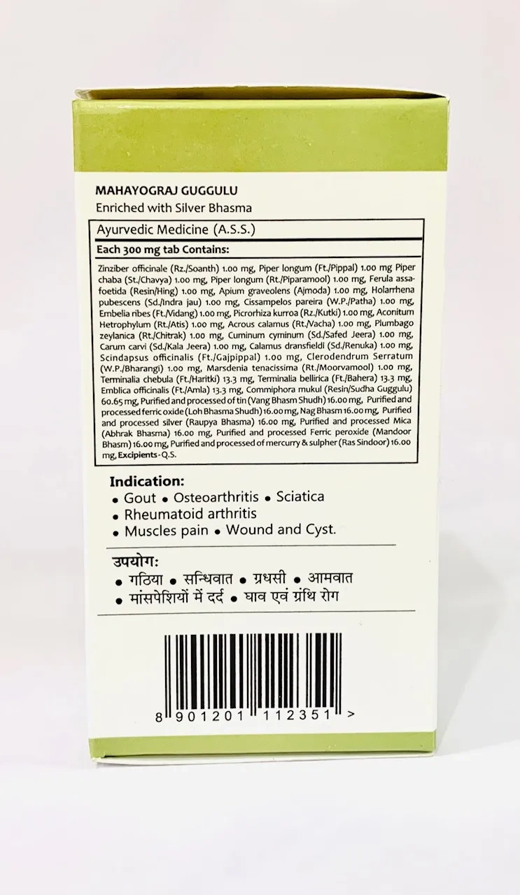 Baidyanath Ayurvedant Mahayog Raj Guggulu Useful In Rheumatoid Arthritis-120 TAB-2