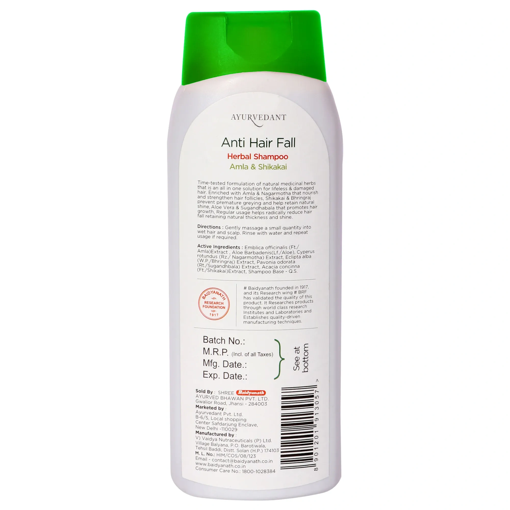 Anti Hair Fall Herbal Shampoo Amla &amp; Shikakai-500 ML-2