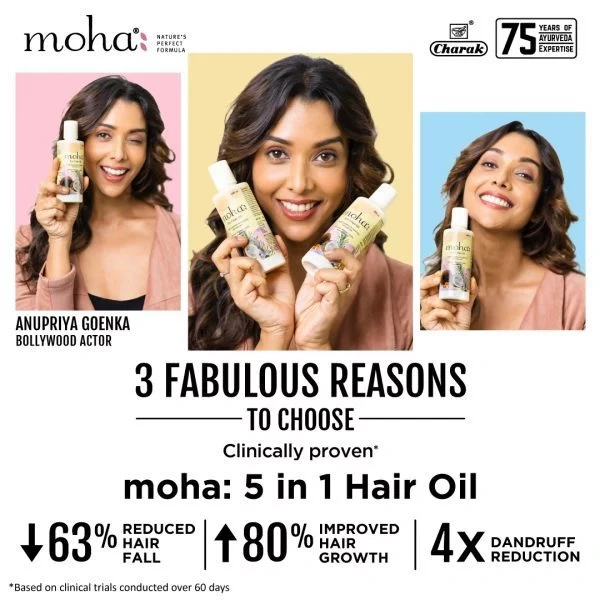 moha: 5 in 1 Hair Oil-Pack size of 100 ml and 200 ml-1