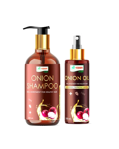 Onion Hair Oil and Shampoo for Hair Growth &amp; Hair Fall-S64-1