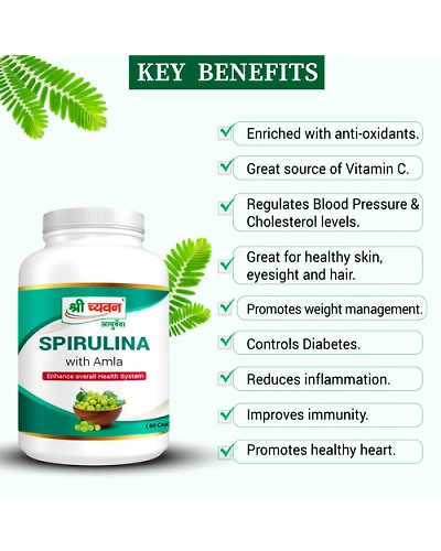 Spirulina Capsule with Amla-100 GM-1